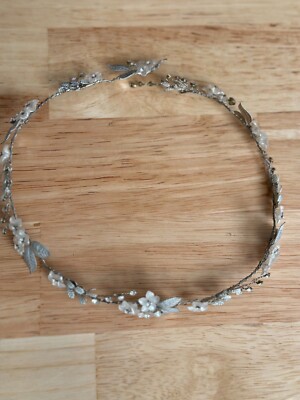 UNTAMED PETALS Bridal Headpiece Hairpiece Pearls Swarovski  display picture 1