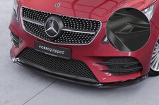 Cup Spoiler Lippe Front Carbon Look für Mercedes V-Klasse 447 AMG-Line CSL545-C