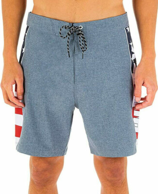 Hurley DB0344 Phantom Fastlane Americana 18'' Boardshorts MSRP $58