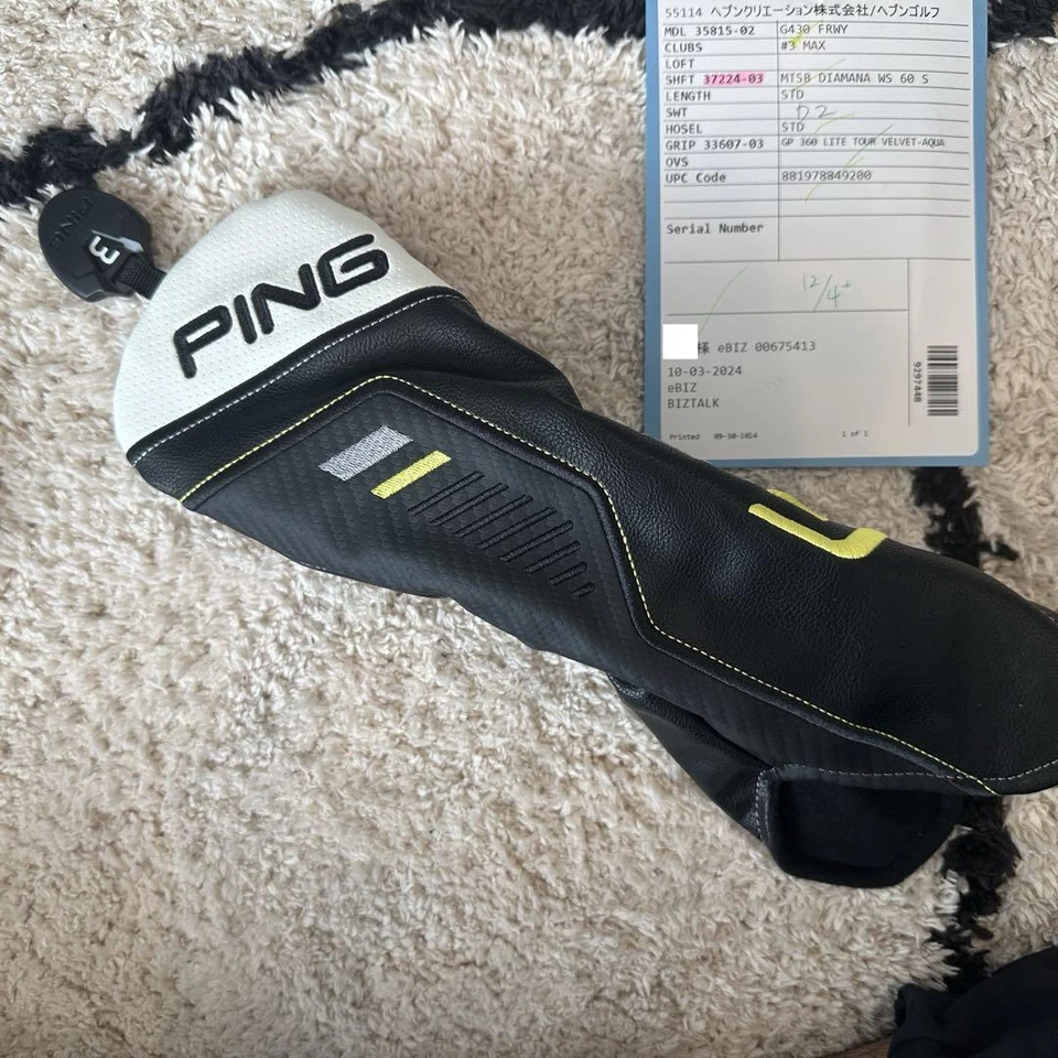 PING G430MAX Fairwaywood 3W 15deg RH Head Only with HC New - Image 3 of 4