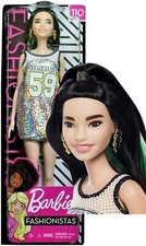 Barbie Fashionistas #110 Capelli Neri/Verdi Maxi Canotta Argento - FXL50 - 2018