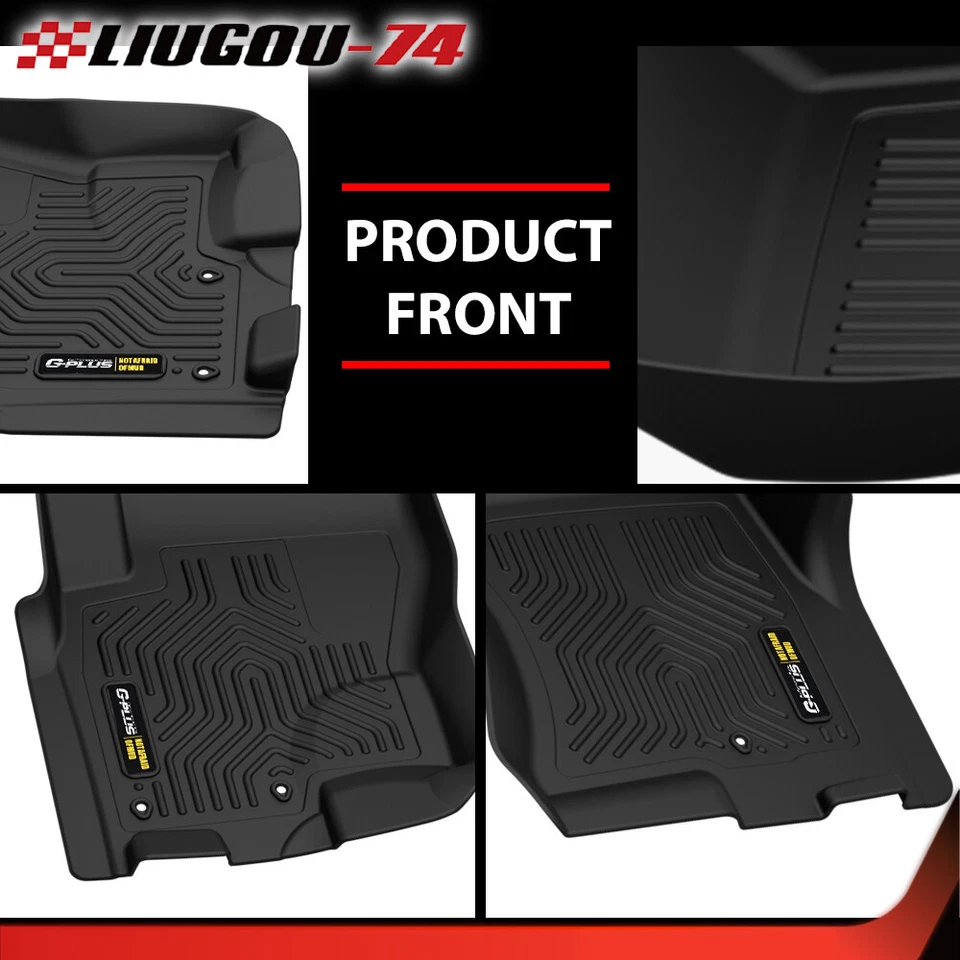 Fit For 2008-2021 Nissan Frontier Crew Cab Floor Mats Liners Set All Weather TPE Foto 3 de 4