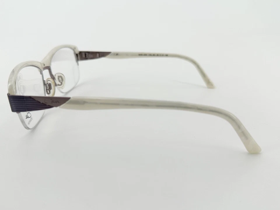 NOS Cazal 4204 Monturas para Anteojos 001 Blanco Perla 53[]17-135 Púrpura J937 Foto 3 de 4