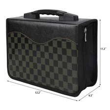 240 Disc CD DVD Storage Bag Portable PU Leather Wallet Holder Case Box Organizer