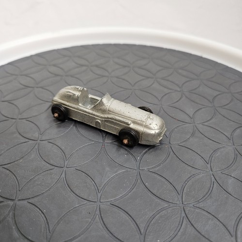 Vintage 1940s Midgetoy Silver Racer Diecast Toy Car