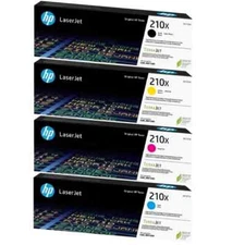 HP 210X Black/Cyan/Magenta/Yellow High Yield Toner Cartridge, Pack Of 4