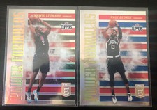 2020-21 Elite Basketball Paul George Kawhi Leonard Power Formulas LAC Lot #4#22