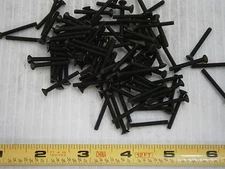 Machine Screw 4/40 x 1 Flat Socket Cap Alloy Steel Black Lot of 50 #2202
