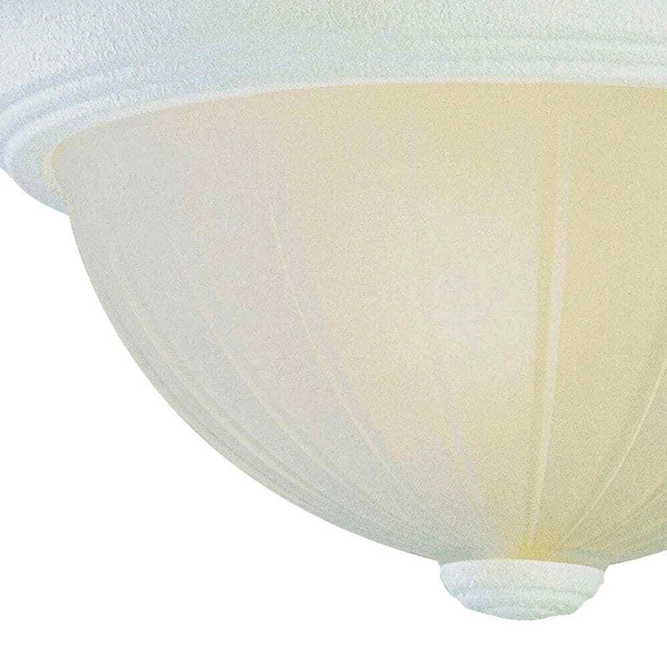 Bel Air Lighting 13 en 2 luces antiguo blanco vidrio esmerilado pantalla de melón Foto 3 de 3