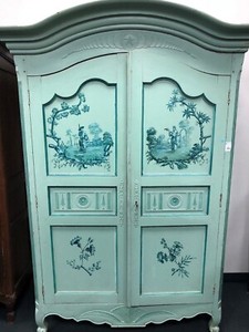 Antique Painted Armoire | eBay