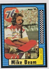 Mike Beam Crew Chief NASCAR 1991 Maxx RACE Card # 45 Near Mint