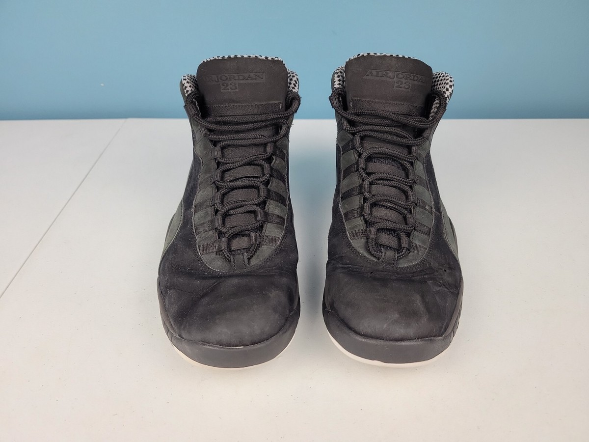 Nike Air Jordan X Stealth 10 Retro 2011 Black White 310805-003 Men\'s 11 Nike Air Jordan X 10 Retro 2011 - Black Stealth 310805-003  main image 4