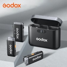 Godox WEC 2.4Ghz Wireless Lapel Microphone System Charging Case Video Recording