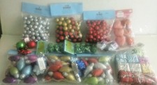 Lot of 300 Christmas Craft Items,Glitter Bulbs, Balls, Stars, New, Never Used