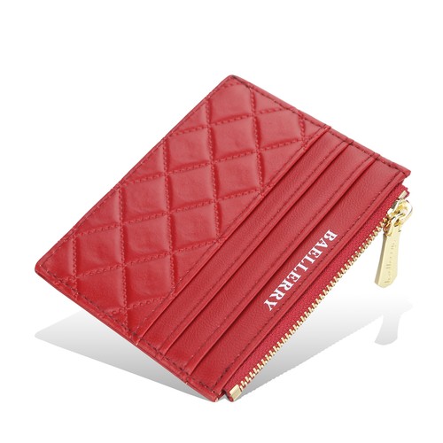 Womens Small Slim Credit Card Holder Mini Front Pocket Wallet Zipper Coin Purse - Picture 23 of 54