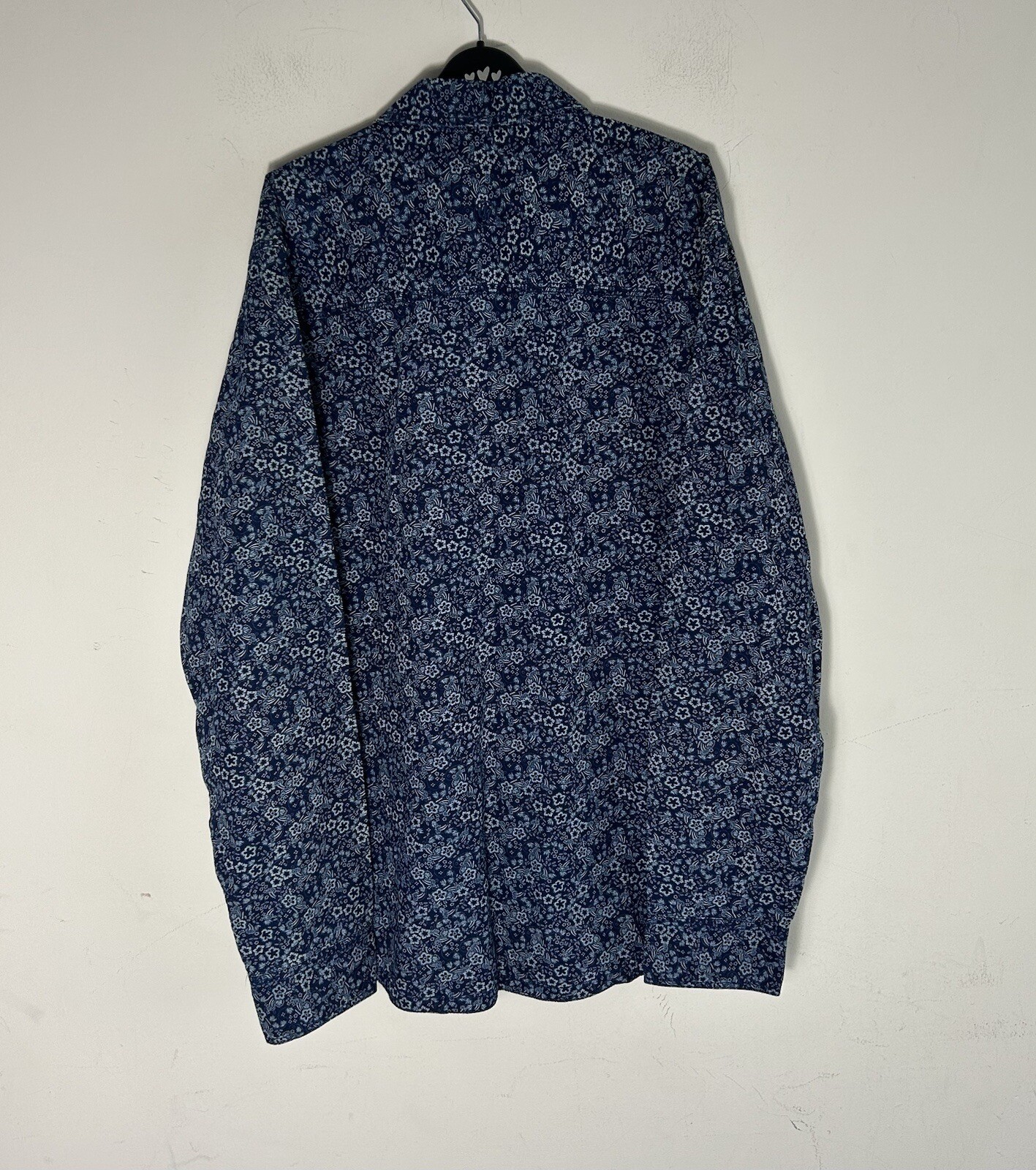 Fat Face Floral Button Up Shirt Adult Medium Blue Preppy Casual Men’s XL eBay