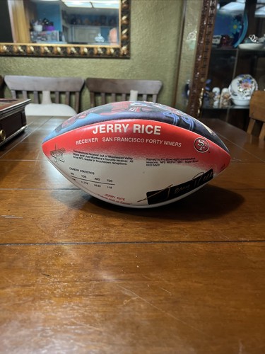 Vintage Limited Edition JERRY RICE #80 autographed commemorative NFL football - Picture 8 of 8