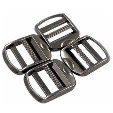 10x 1 inch Strong Zinc Alloy Ladder Lock Slider Adjustable Strap Buckles N890