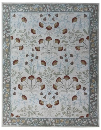 PB Rugs New Handamde Adeline Flower Tufted Woolen Area Rug & Carpet - Picture 8 of 9