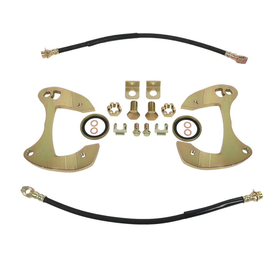 Kit de frenos de lujo, perforado/ranurado para auto Chevy de tamaño completo 557-57/59-64 Foto 4 de 4