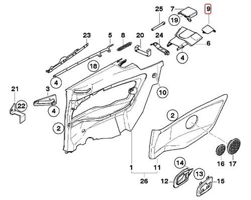 BMW e36, M3 Klappen Cabrio Cabrio Hardtop Schloss Abdeckkappen 51438172803 Paar - Picture 16 of 18