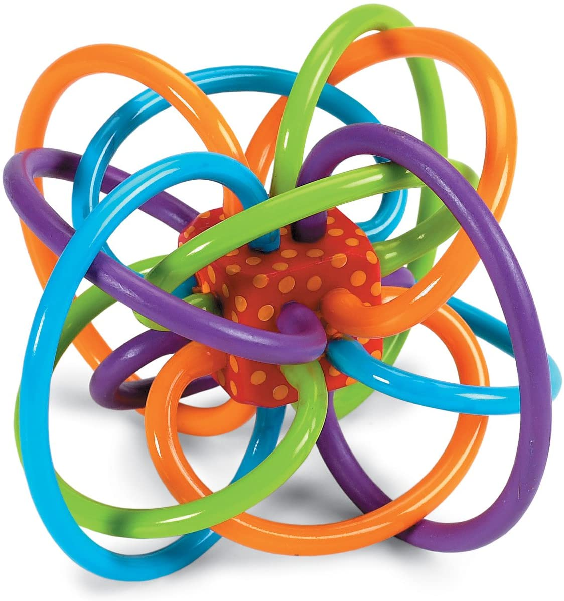Manhattan Toy Winkel Rattle & Sensory Baby Teether Toys, 5 Inch; Free Shipping