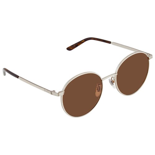 Gucci Brown Round Unisex Sunglasses 