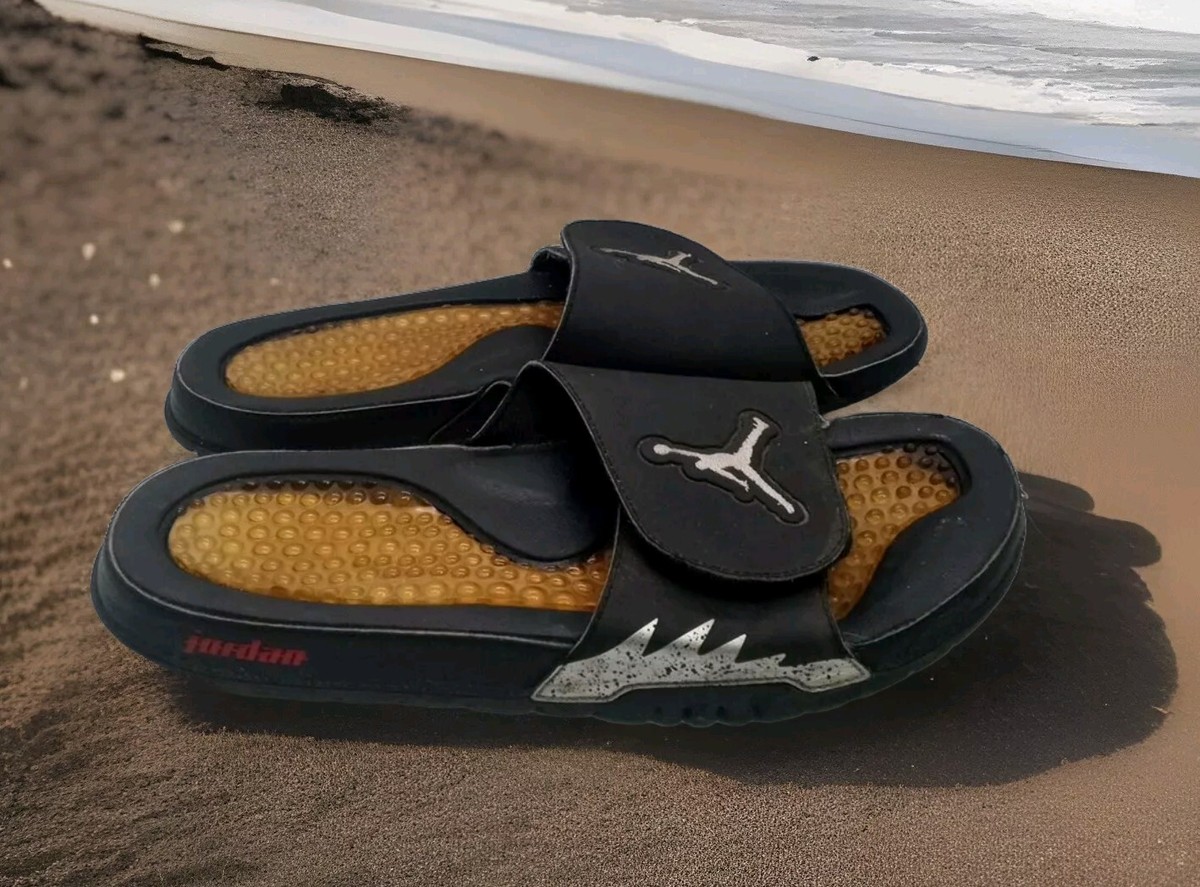 Jordan Hydro Retro Black Metallic Men's Slippers Sandals 555501