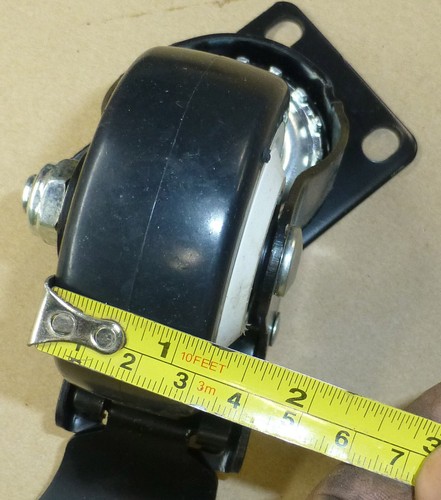 Set Of 4--3'' Swivel Caster Wheels With Lock - Picture 3 of 5