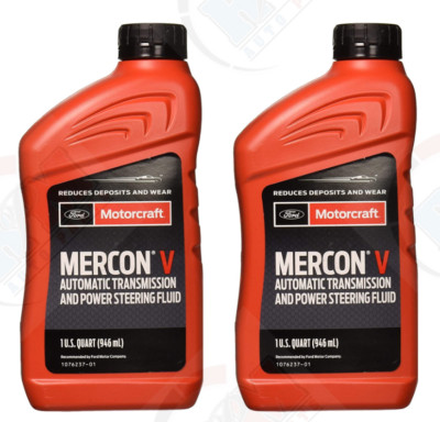 Set of 2 MOTORCRAFT MERCON V ATF Automatic Transmission Fluid XT5QMC