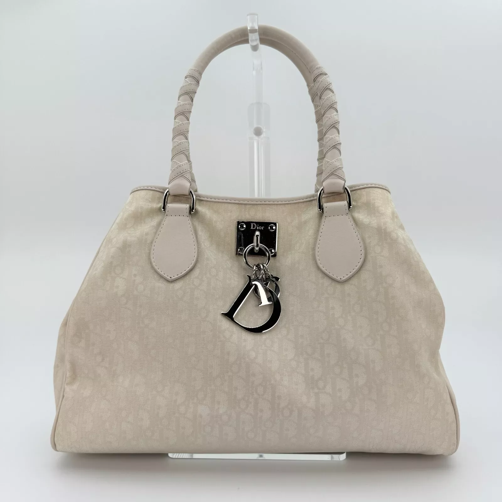 Sac à main trotteur Christian Dior fourre tout logo charme authentique
