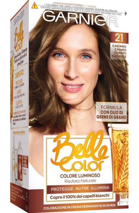 Belle Color Castano Chiaro Dorato Naturale 21 Garnier 1 Kit