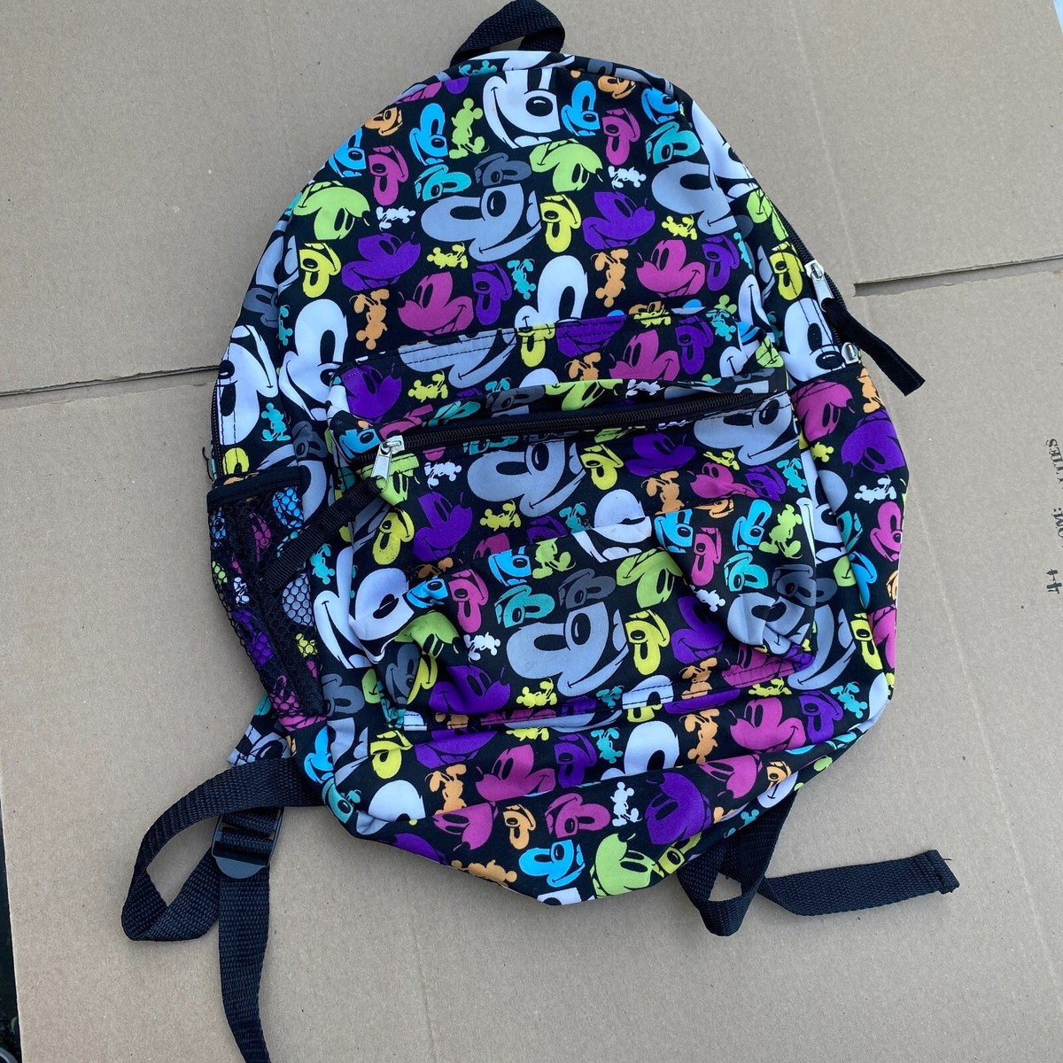 Disney Parks Multi-Color Backpack Mickey Mouse Faces All  display picture 1