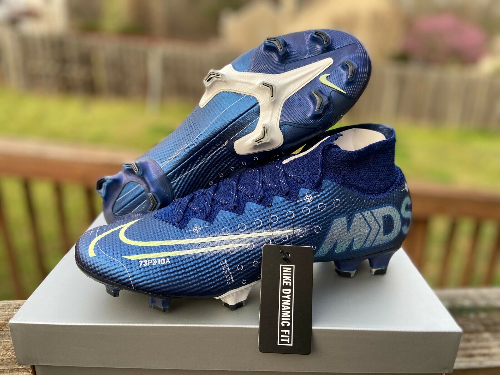 Nike Superfly 7 Elite MDS FG Mens 13 Soccer Cleats Shoes Blue CR7 BQ5469-401 |