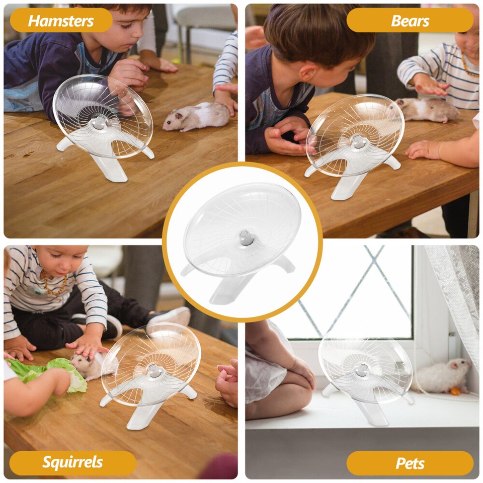 SUPVOX Hamsterlaufrad – 20,3 Cm Durchmesser, Leise, Aus Kunststoff, Für Hamster, Mäuse & Kleine Nager, Stehend Oder Käfigmontierbar