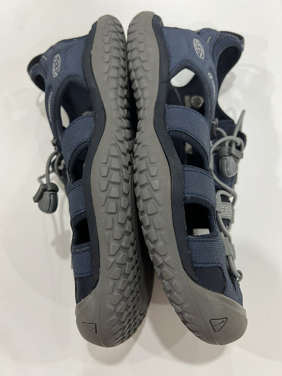 KEEN SOLR Sandals Men Size 8 Blue Grey Waterproof Hiking 