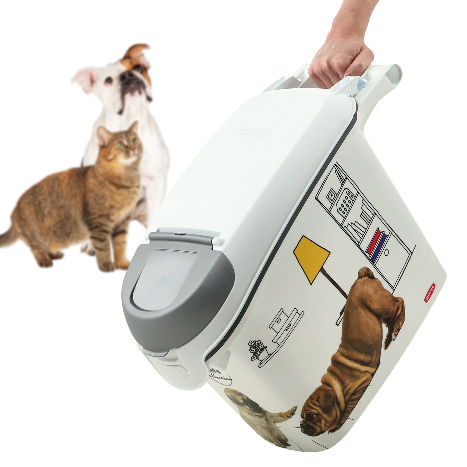 Curver Pet Life Futterbehälter bis zu 6kg, 15L, Hunde