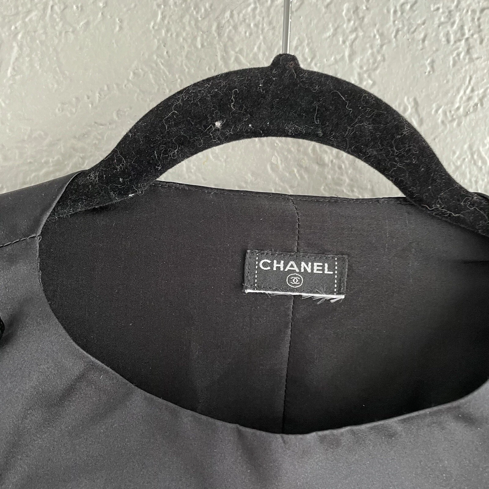 CHANEL CC So Nero 100% Seta Doppio Seno FR 38