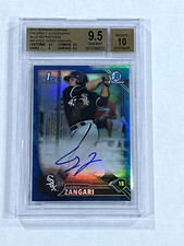 Corey Zangari 2016 1st Bowman Chrome Blue Refractor Auto 92/150 BGS 9.5  10