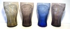Vintage McDonald’s Coca Cola Glasses - Blue-Purple-Gold - Set of 4