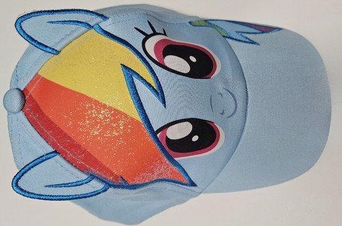My Little Pony Kid's Adjustable One Size Hat Cap Rainbow Dash Glitter New NWT - Picture 7 of 14