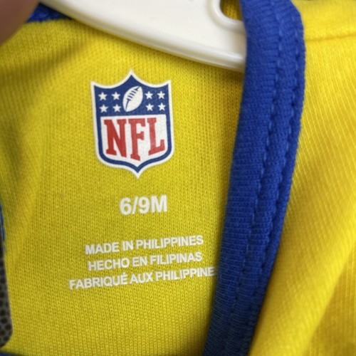 Los Angeles Rams NFL Baby Infant Size 6-9 M 2 Piece Creeper Bodysuit Combo Set - Picture 14 of 14