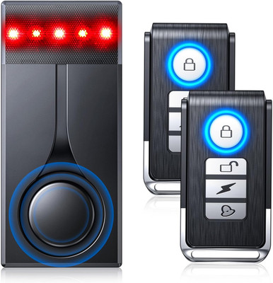 108Db Car Alarm System, Car Anti-Theft Vibration Sensor Alarm & Red Light, 2 Wir