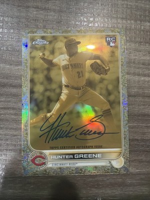 2022 Topps Chrome Hunter Greene Auto RC /199