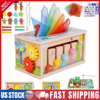 Early Education Multifunctional Tissue-Pulling Play Box