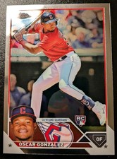2023 Topps Chrome Baseball Oscar Gonzalez Rookie #207 Cleveland Guardians