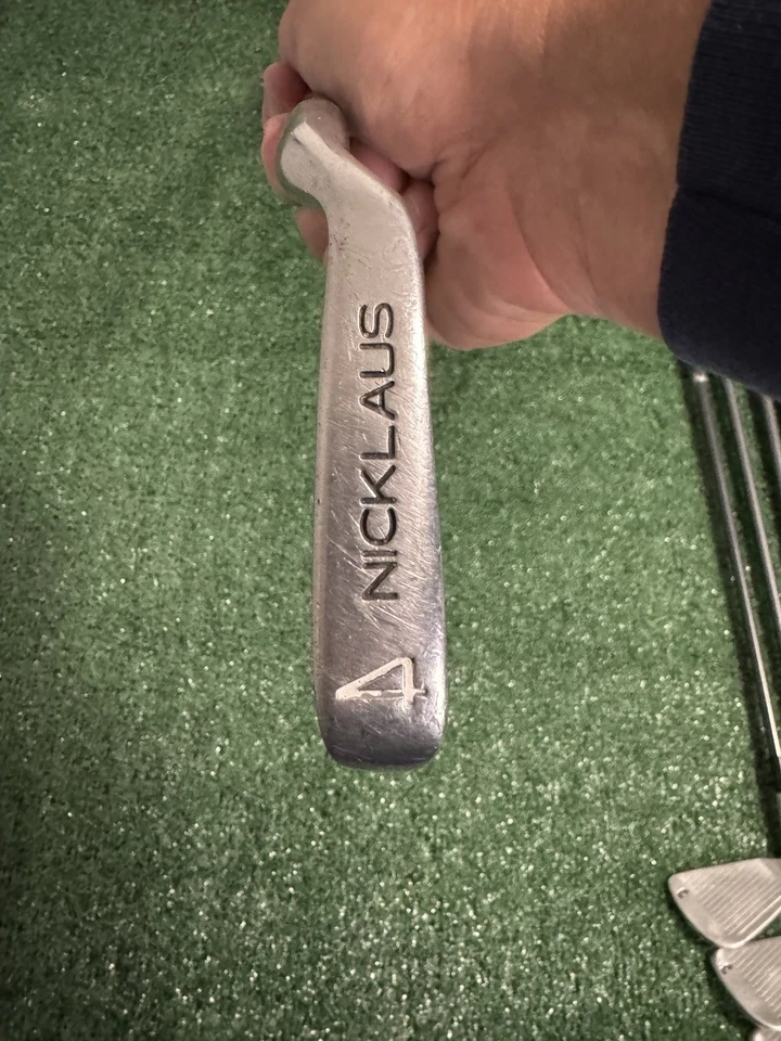 Juego de palos de golf Nicklaus Vintage Linear Dynamics hierros de acero inoxidable 3-PW Foto 3 de 4