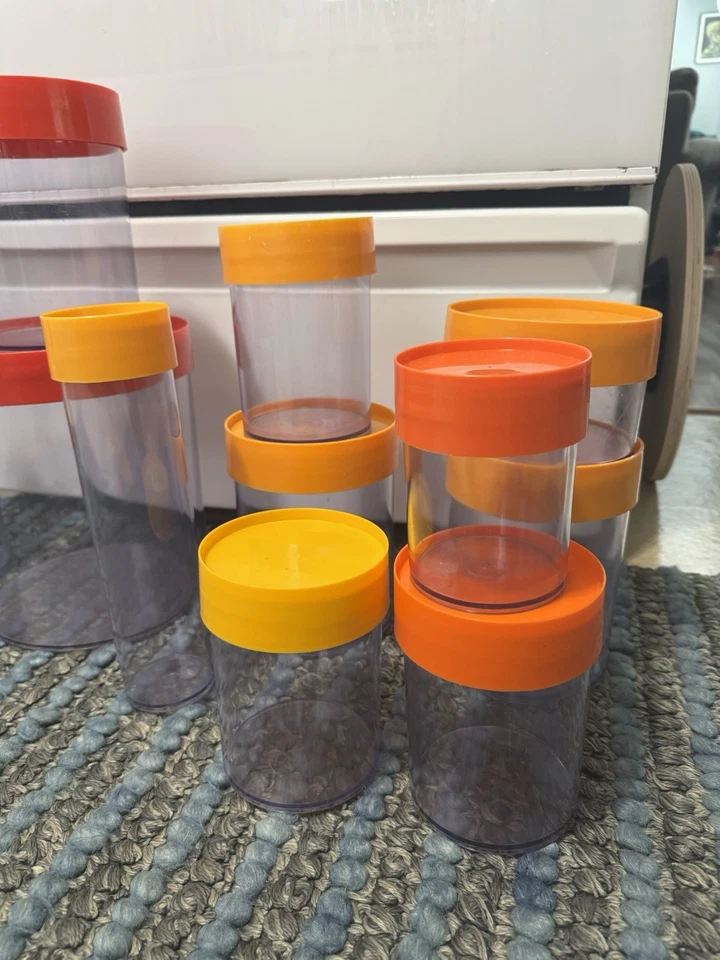 Erik Kold kitchen MCM Containers Canisters Lot of 13 - Image 2 of 4