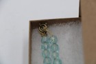 Antique Aquamarine Glass Beaded Chocker Necklace — photo 5