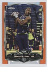 2014 Topps Chrome Retail Orange Refractor Shaquelle Evans #132 0w8